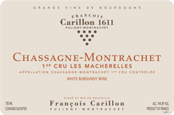 2020 Chassagne-Montrachet 1er Cru Blanc, Les Macherelles, DOMAINE FRANÇOIS CARILLON